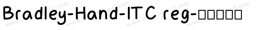 Bradley-Hand-ITC reg字体转换